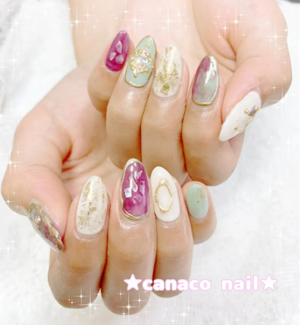 ネイル ハンドネイル ハンドケア ベテランネイル cnc  nailのネイルデザイン