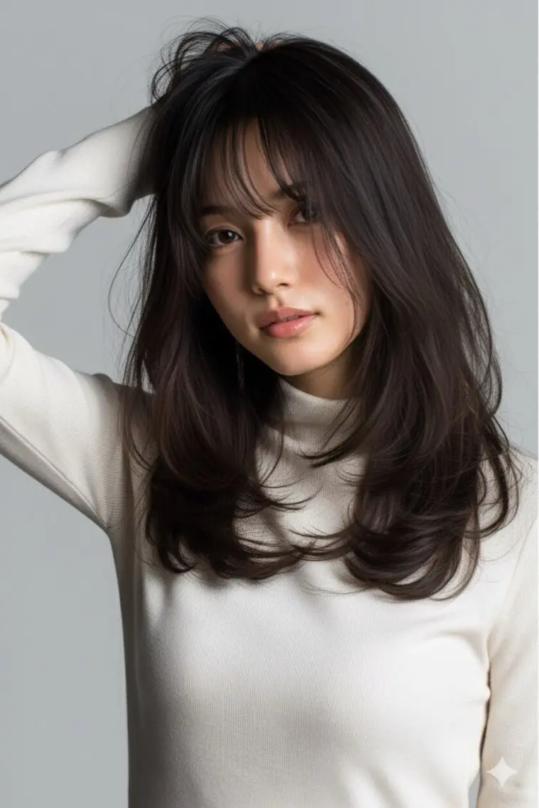 セミロング カット ヘアカラー トリートメント ヘッドスパ ヘアセット リベルテ 渋谷のヘアスタイル