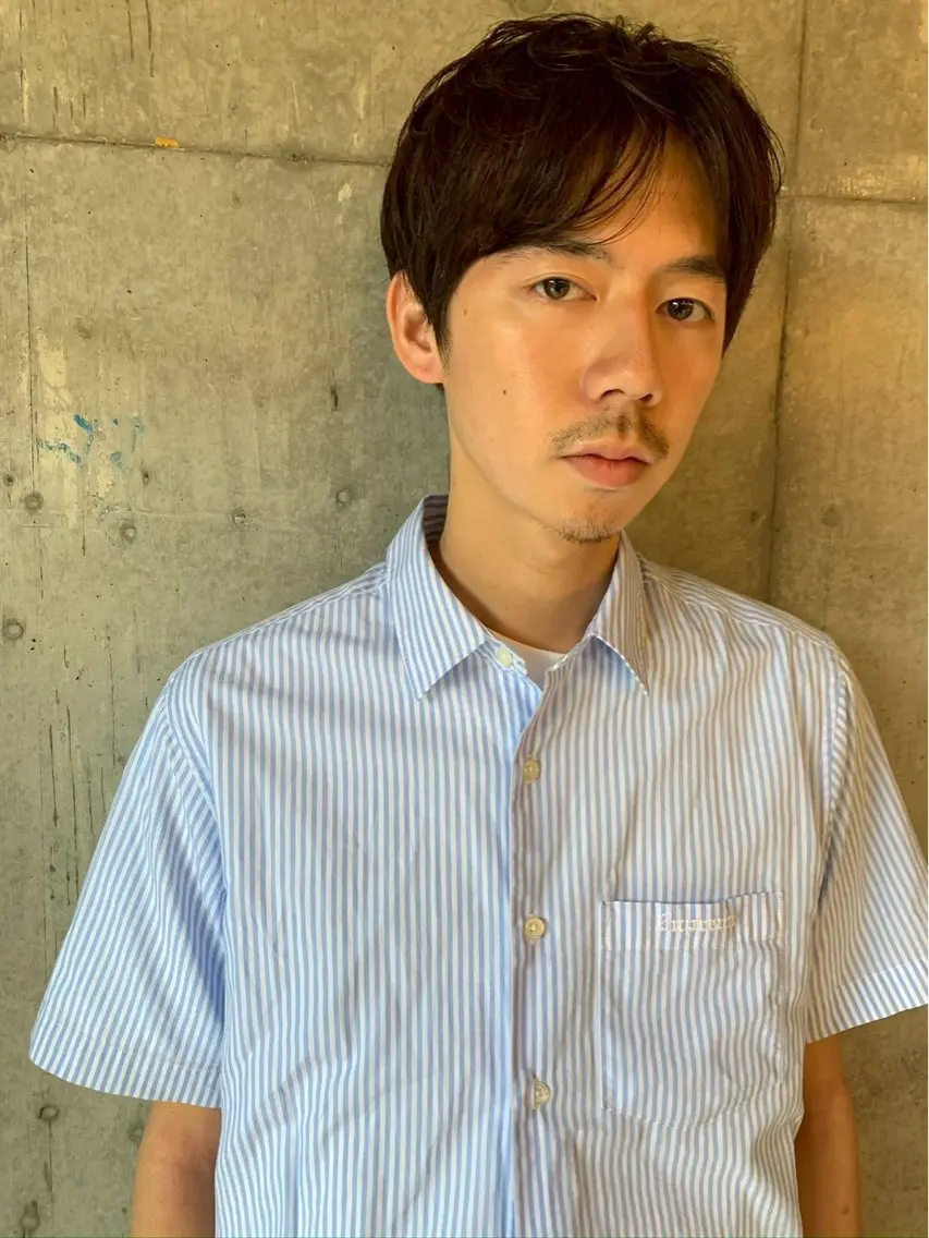 ショート メンズ センターパート 刈り上げ ショートヘア メンズ特化🔥木下 晃徳のヘアスタイル