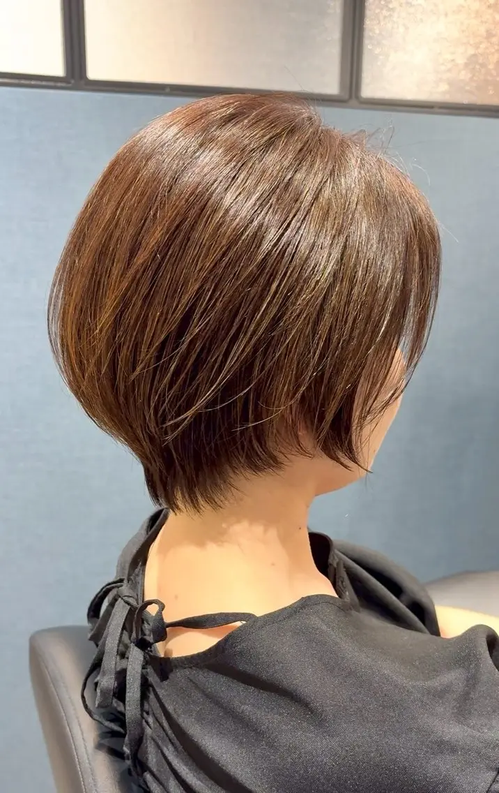 ショート 丸みショート ショートヘア 西中島/似合わせ カット/西山昇汰のヘアスタイル