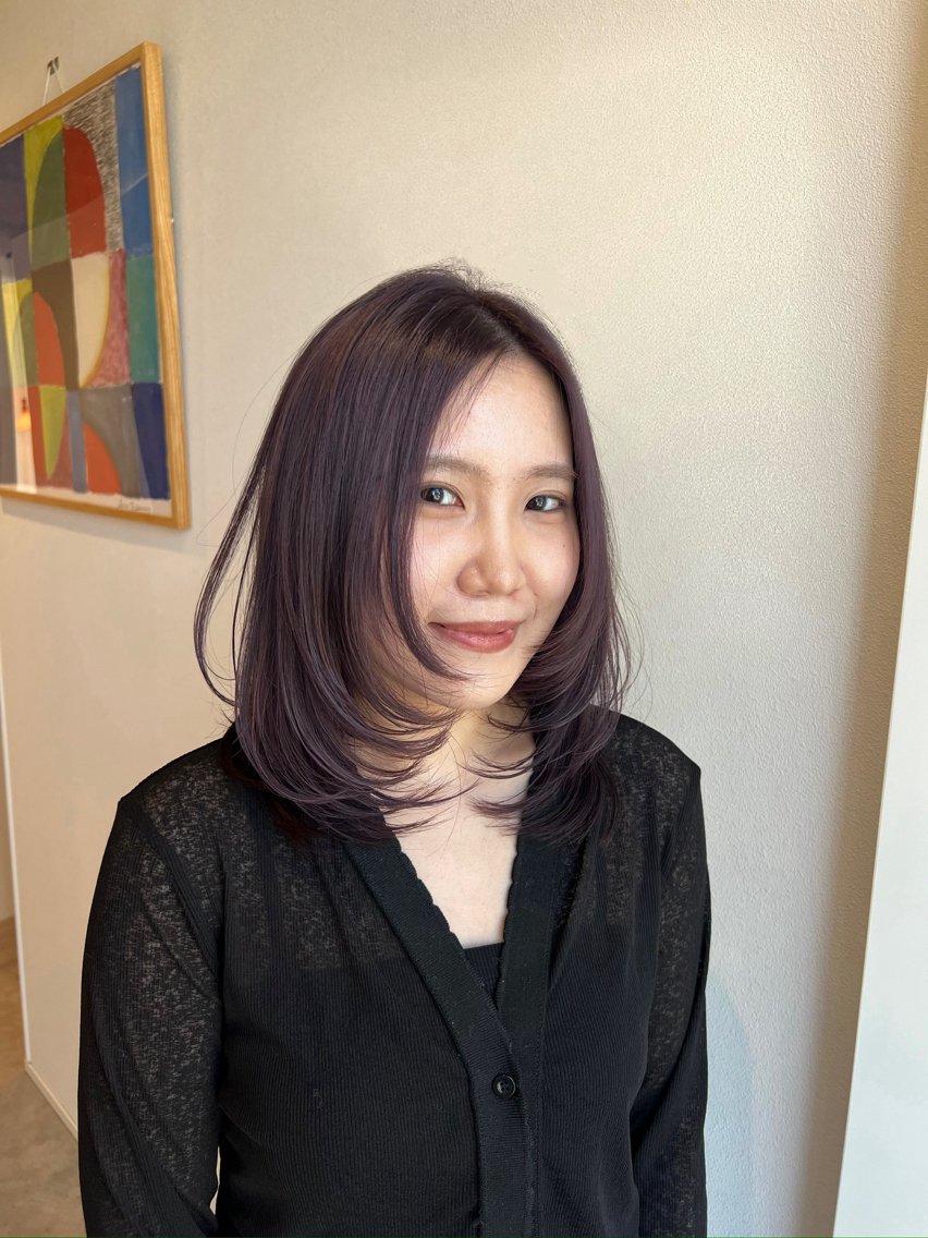 ミディアム カラー ヘアカラー kibako ayanoのヘアスタイル