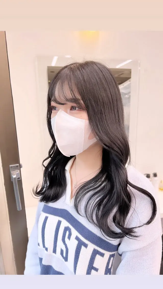ロング カラー パーマ ヘアアレンジ メンズ 上品＆韓国風 🥀海心🥀のヘアスタイル