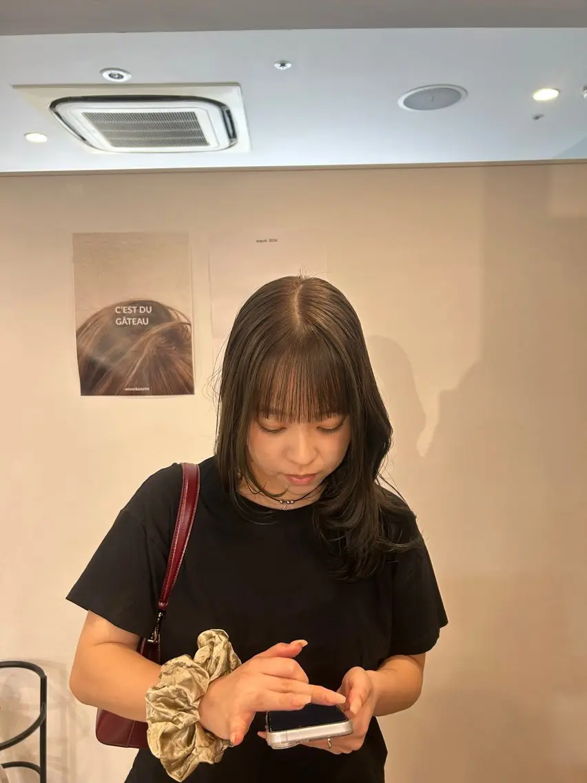 セミロング レイヤーカット カット ヘアカラー イザワサヤ/梅田 髪質改善ストレートのヘアスタイル