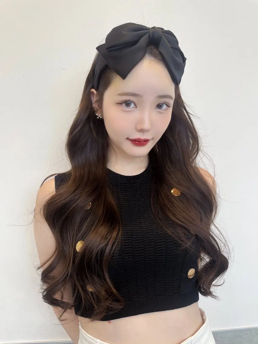 ロング カラー ヘアアレンジ ブリーチ ブラウンカラー ダブルカラー ブリーチなしカラー 髪質改善 憧れの艶ハイトーンへ 🌙サイダサキのヘアスタイル