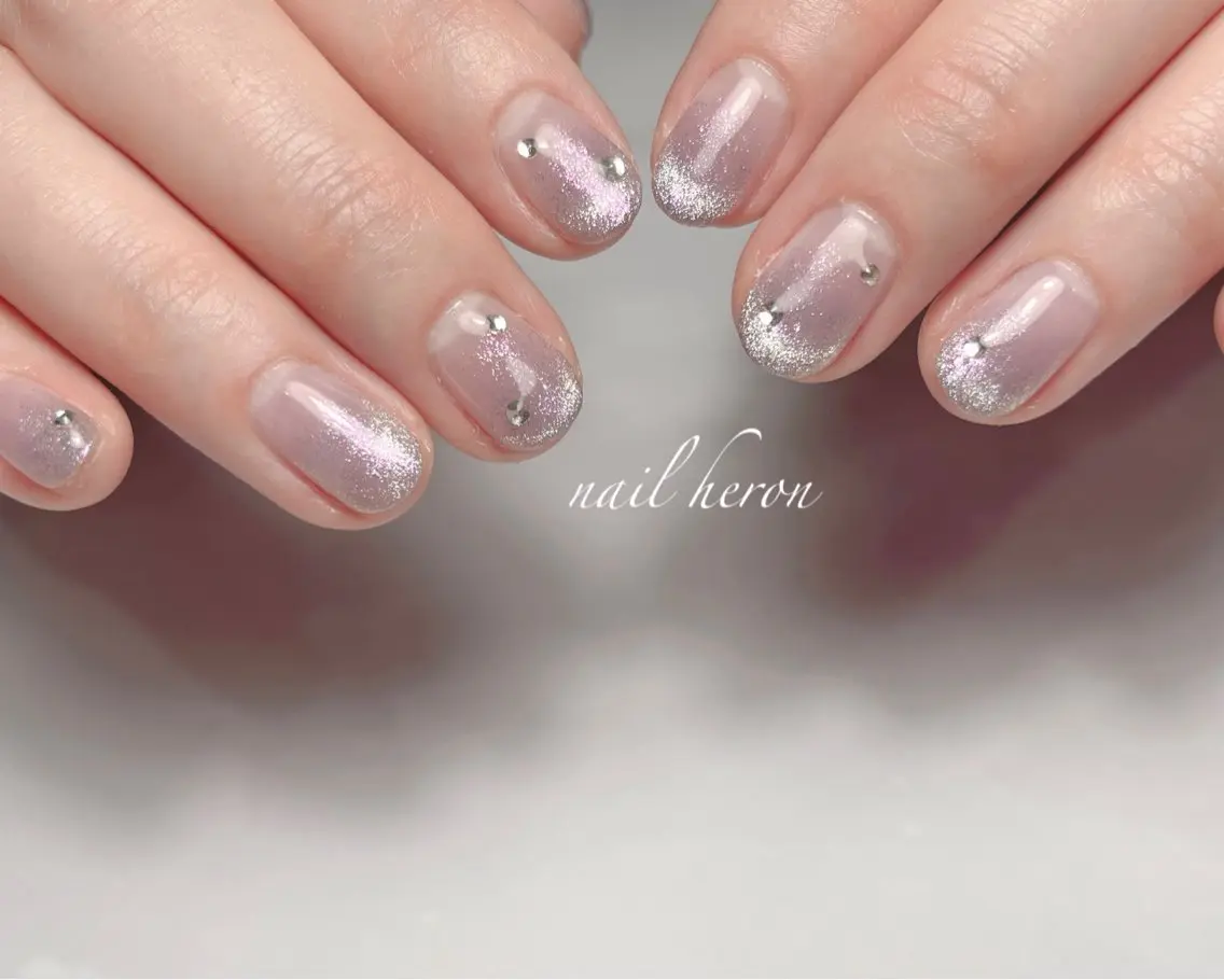 ネイル ワンホンネイル ハンドネイル saki_ nail heronのネイルデザイン