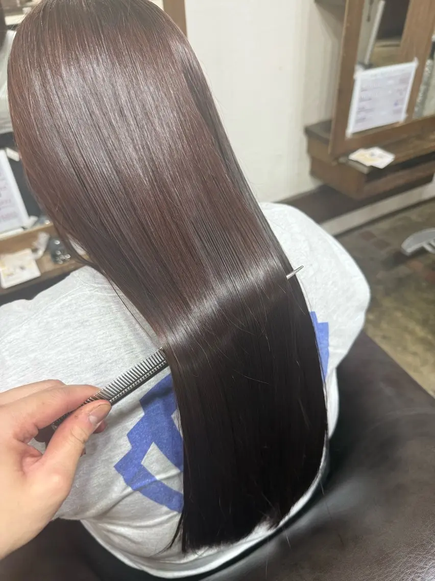 👩🏻限定⭐️艶color×髪質改善ULTOWA TR⭐️ ブリーチ無の写真