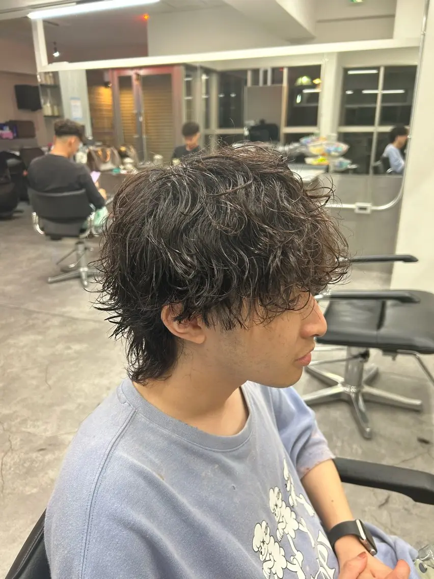 パーマ メンズ カット パーマ パーマ支持率No.1 ❤️🔥安成弾のヘアスタイル