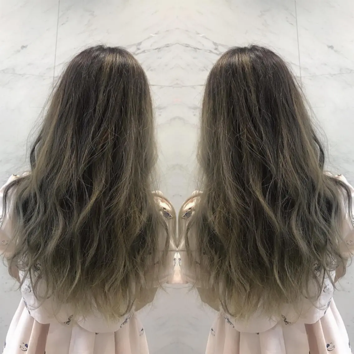 ロング カラー ヘアカラー 重政 和樹のヘアスタイル