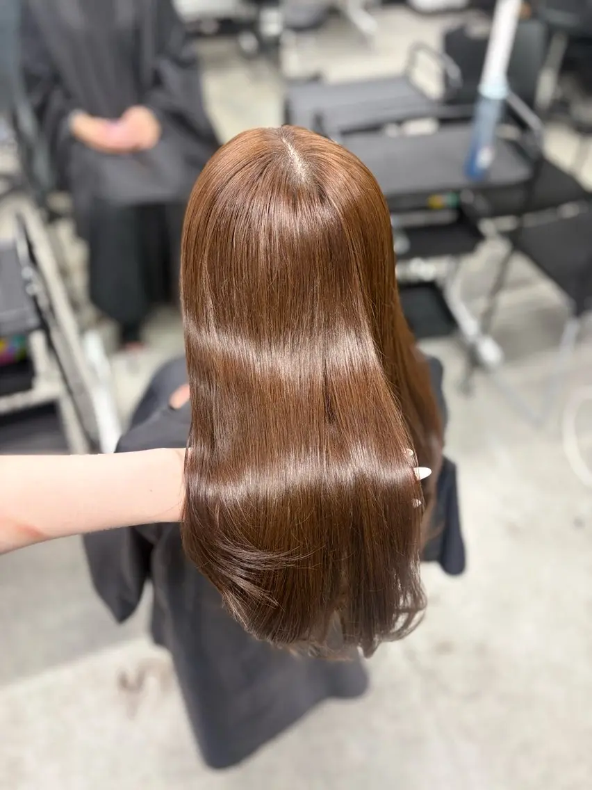 ロング カラー 韓国ヘア/透明感 カラー🎀RUNAのヘアスタイル