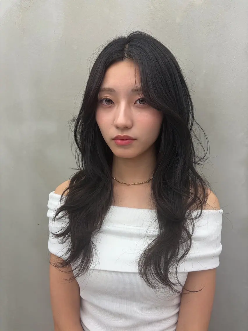 セミロング カット ヘアカラー トリートメント ✨縮毛矯正✨レイヤー ホウダカズヒロのヘアスタイル
