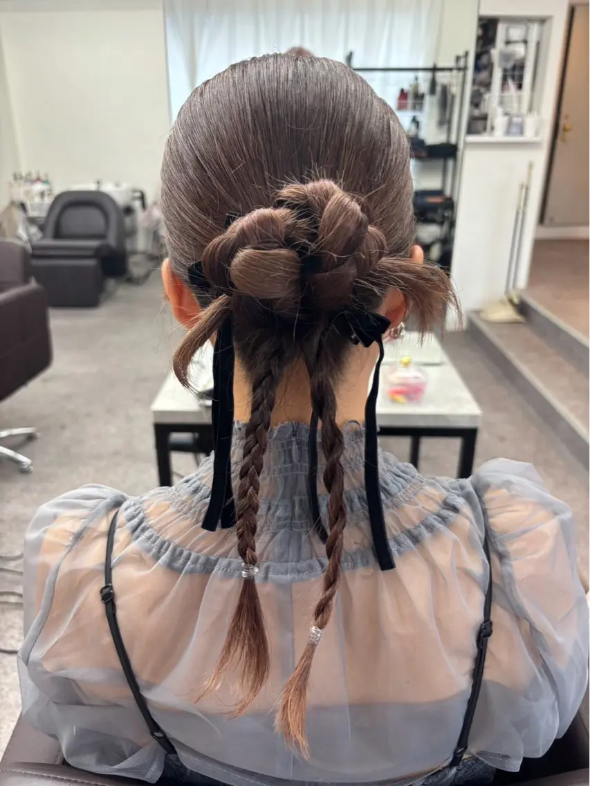 セミロング ヘアセット 【 clan 】 *.✯ANNA✯.*のヘアスタイル