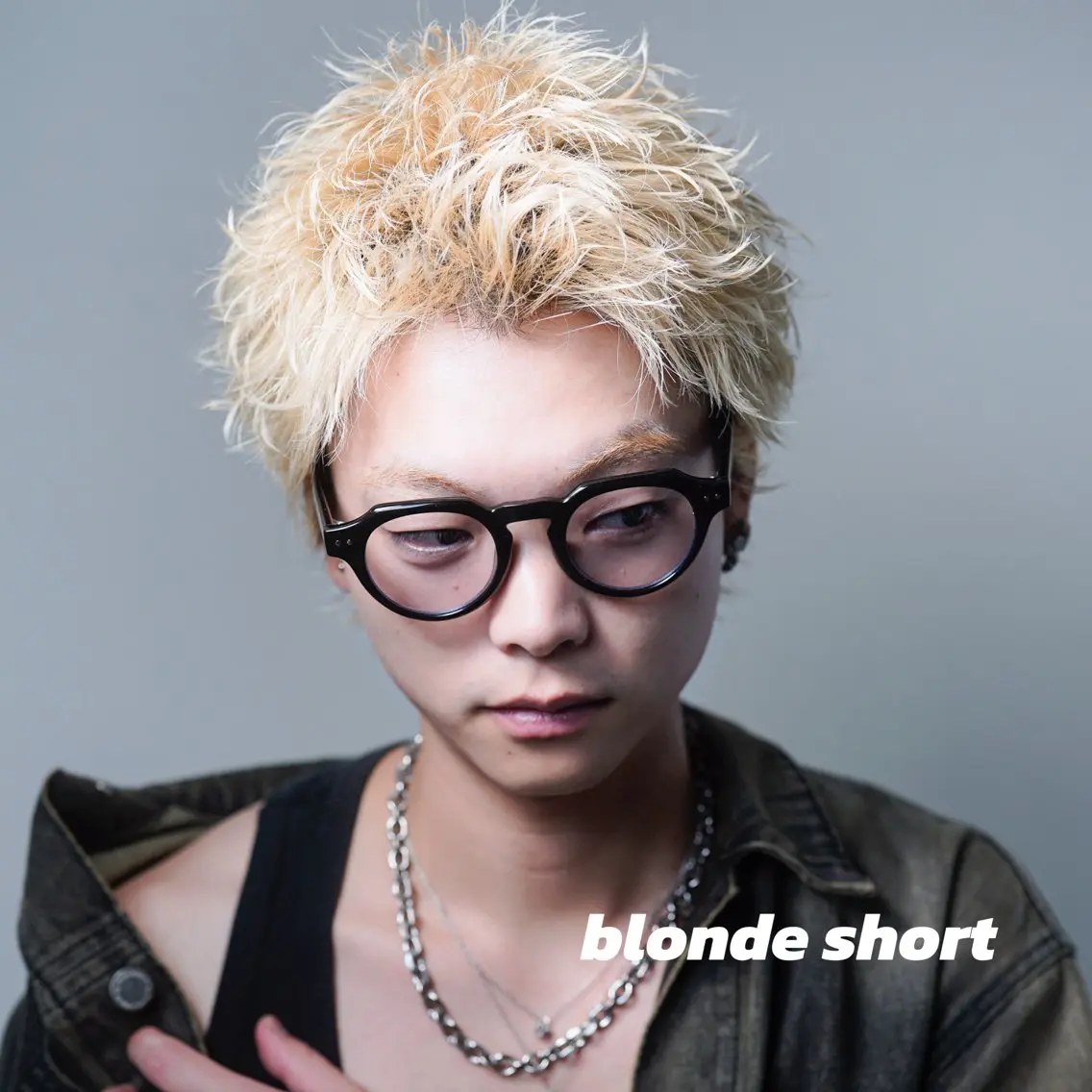 ショート カラー メンズパーマ Dover島村祐輝のヘアスタイル