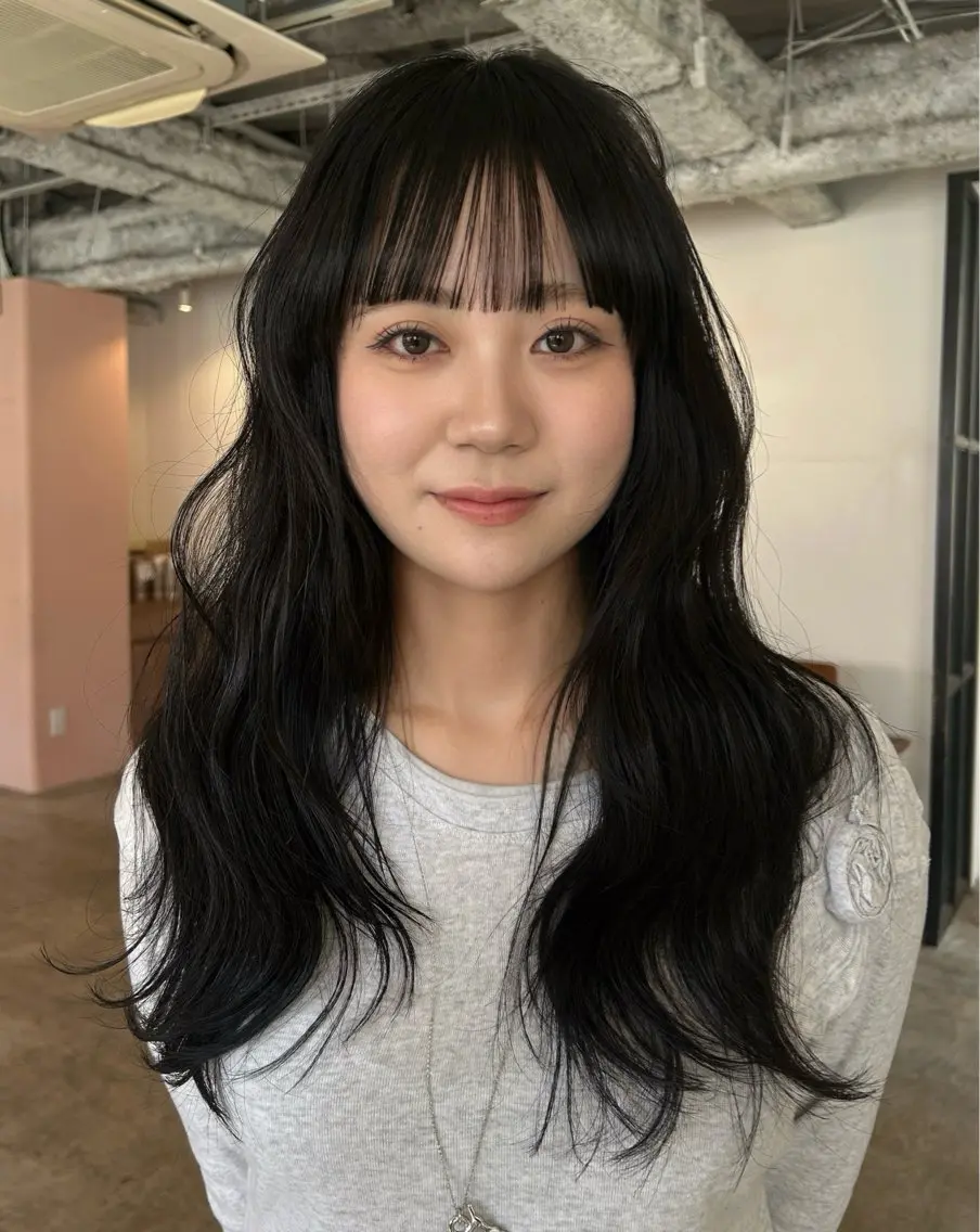 ロング カラー ヘアアレンジ レイヤーカット カット ヘアカラー トリートメント 🎀suzuna 透明感colorのヘアスタイル