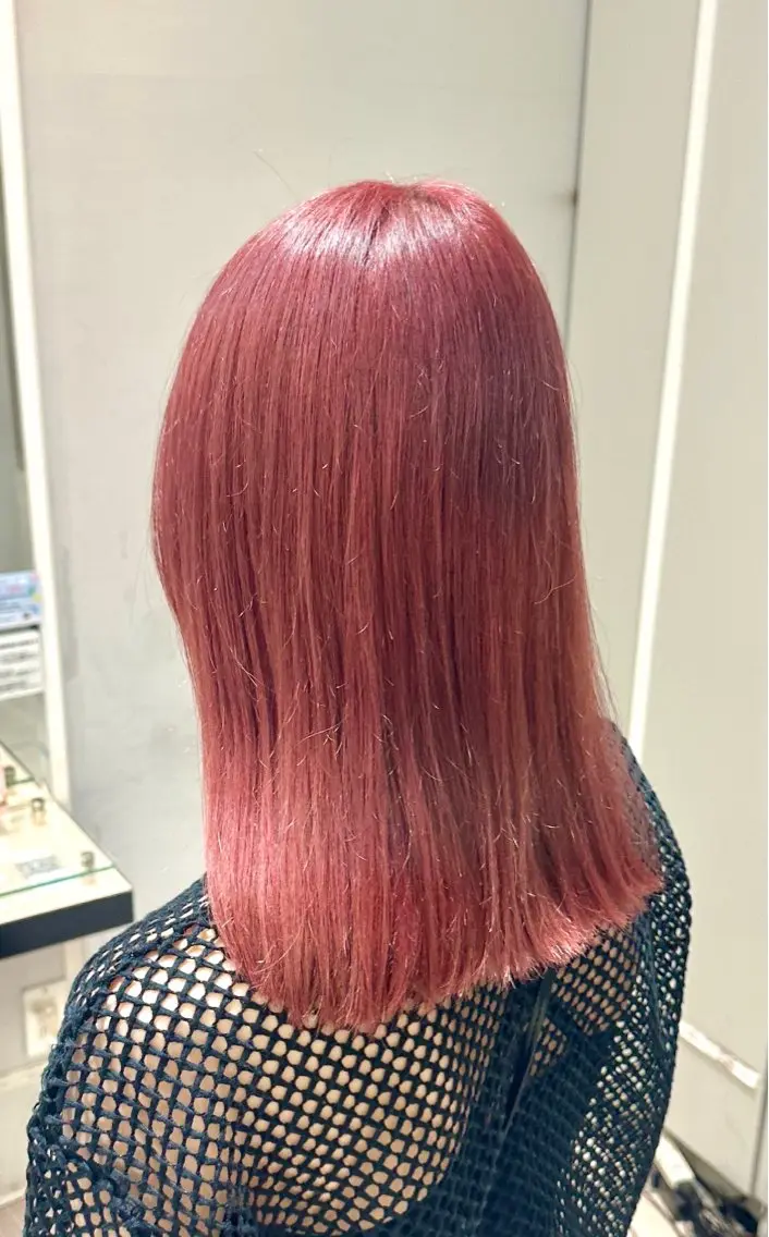 ミディアム ヘアカラー 💜 市川 桃子 💜のヘアスタイル