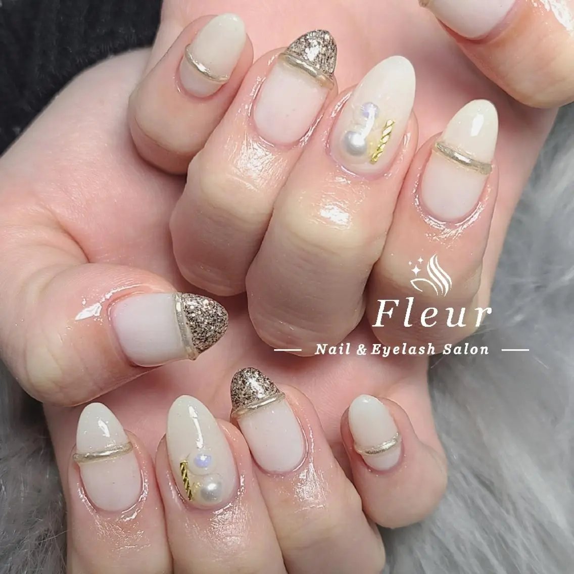 ネイル アートネイル ハンドネイル nail&eye ♡Fleur♡のネイルデザイン