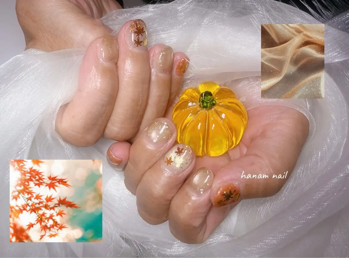 ネイル ハンドネイル hanam nail 🌿🩵ハナムネイルのネイルデザイン