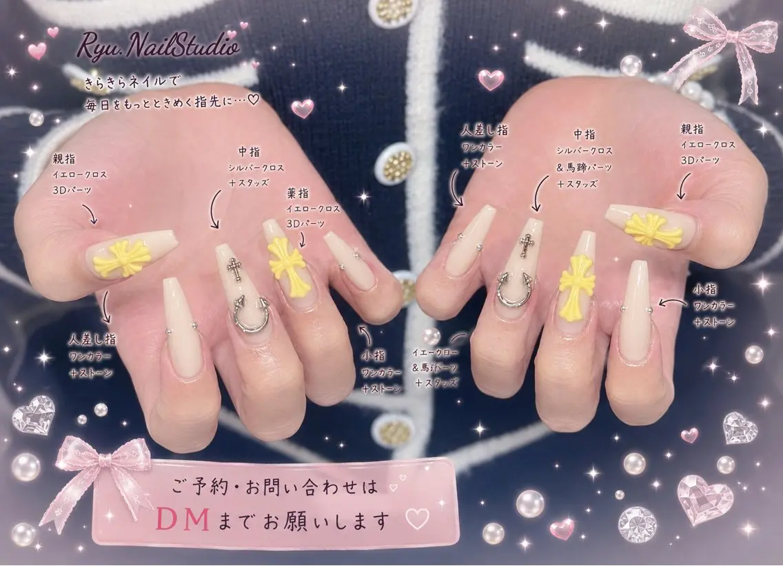ネイル アートネイル ジェルネイル グラデーション マグネットネイル ニュアンスネイル ハンドネイル Ryu nail studioのネイルデザイン