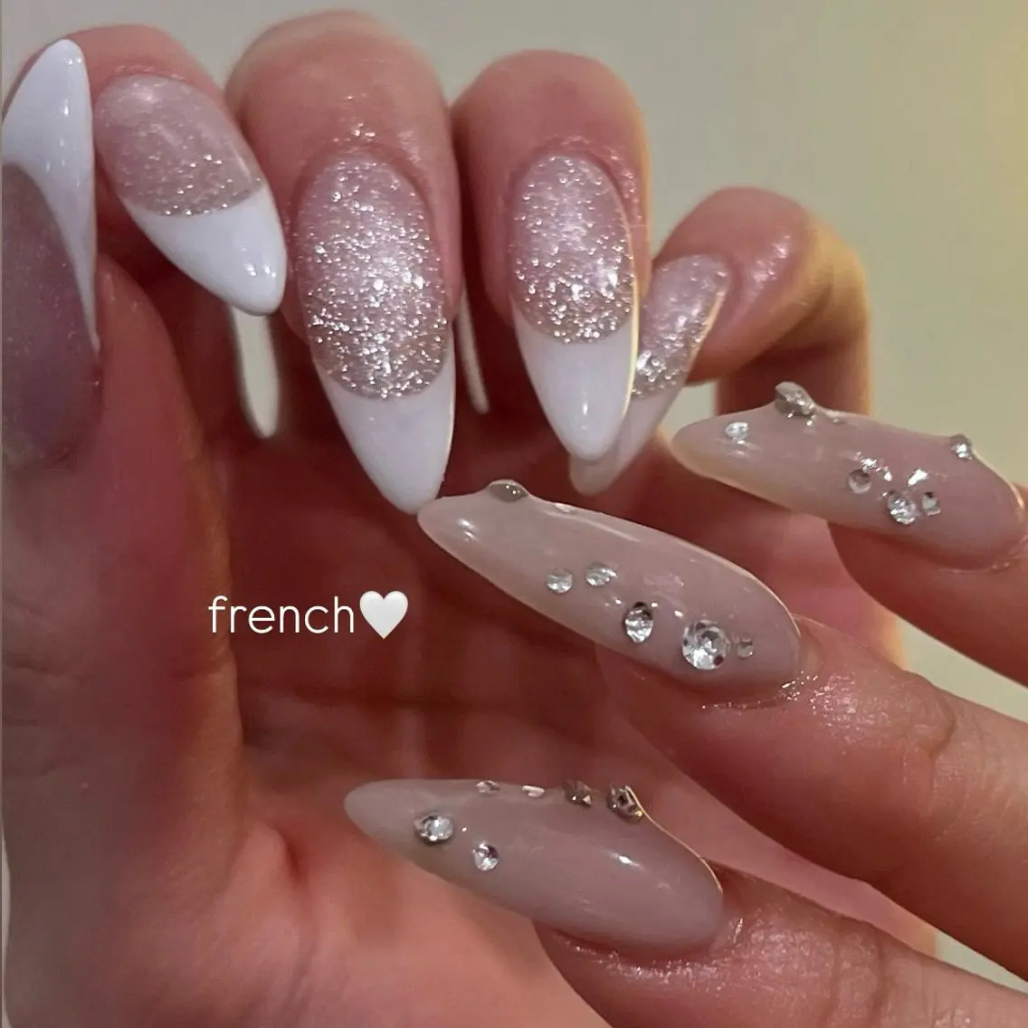 ネイル ワンホン/キラキラ ネイル💎yukaのネイルデザイン