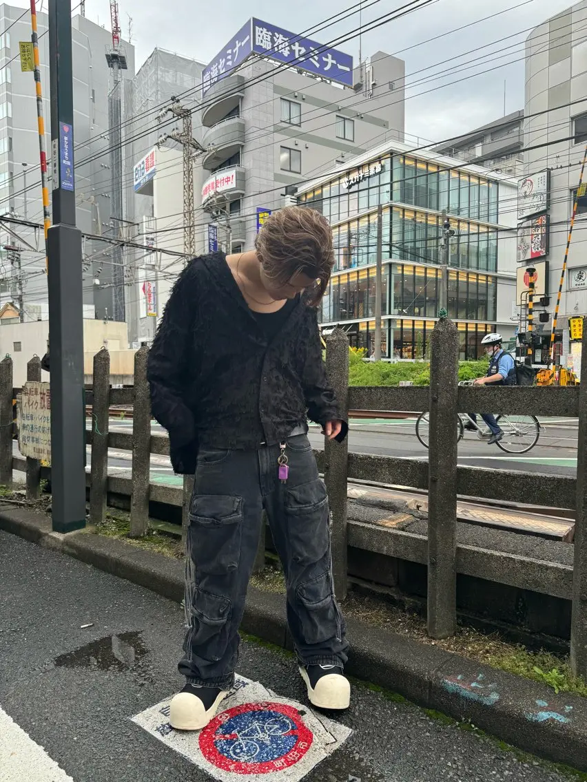 ミディアム カラー パーマ メンズ メンズハイライト ハイライトカラー ハイライト カット ヘアカラー 🔥漢髪特化メンズ マネージャーYUKIのヘアスタイル