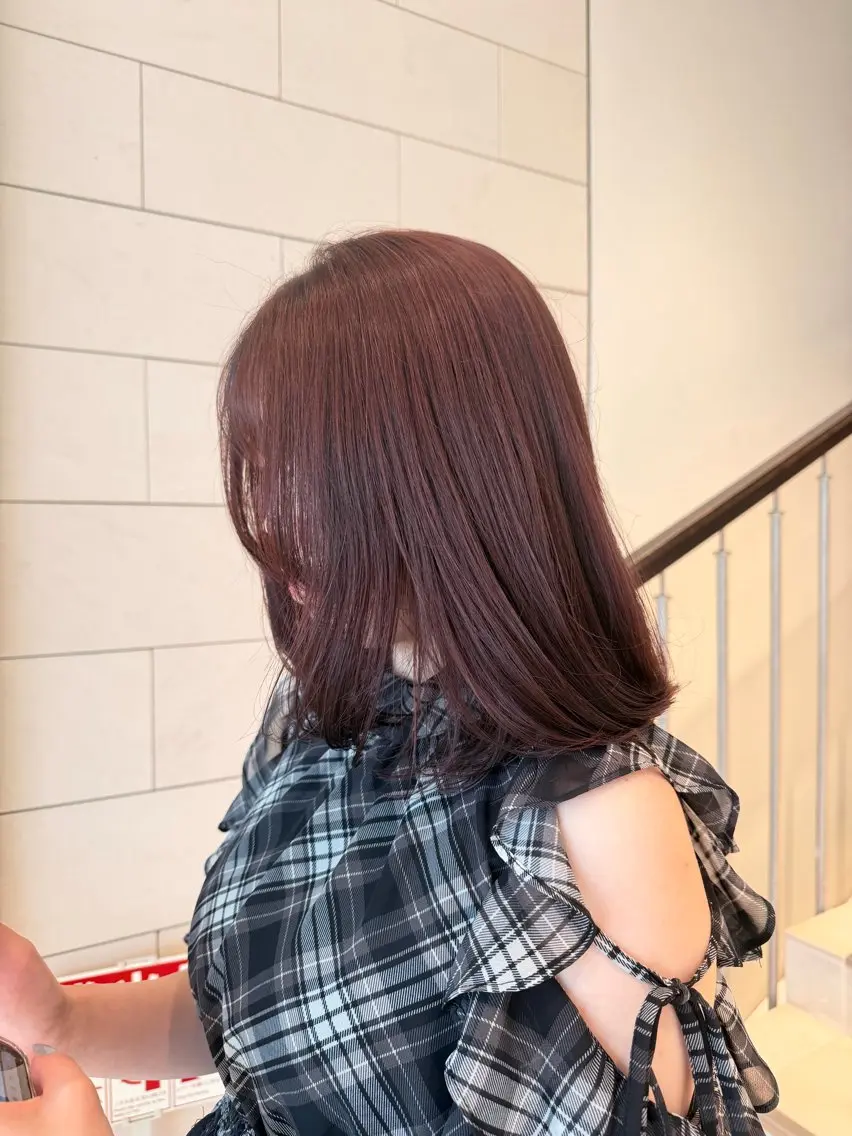 ミディアム ヘアカラー トリートメント 合庭 柚のヘアスタイル