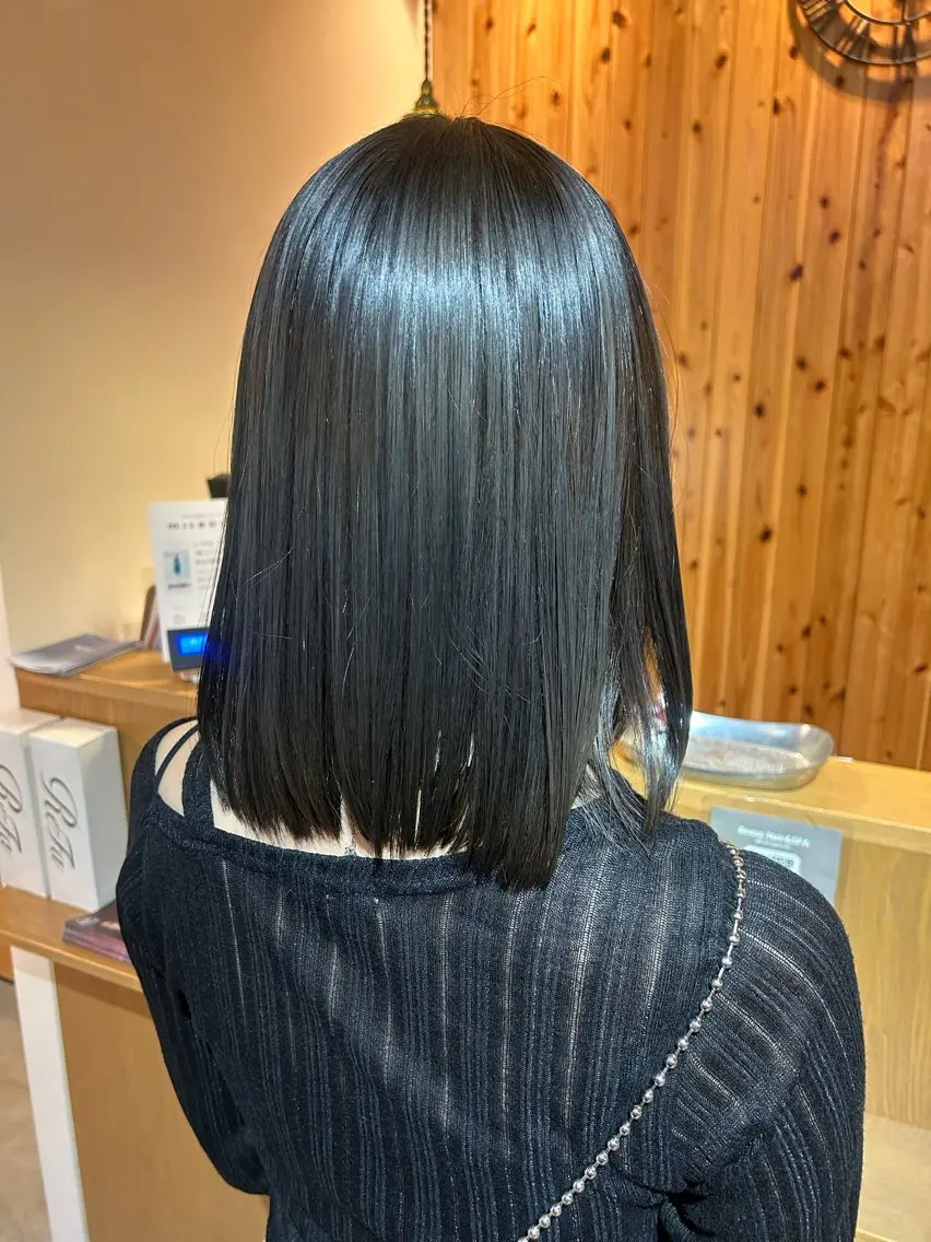 ミディアム ヘアカラー 高良 日奈子のヘアスタイル