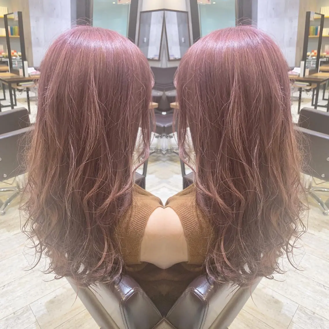 ロング カラー パーマ ヘアアレンジ メンズ キッズ ネイル マツエク・マツパ ヘアカラー トリートメント EnBlesS西宮 マンツーマン神道有基のヘアスタイル