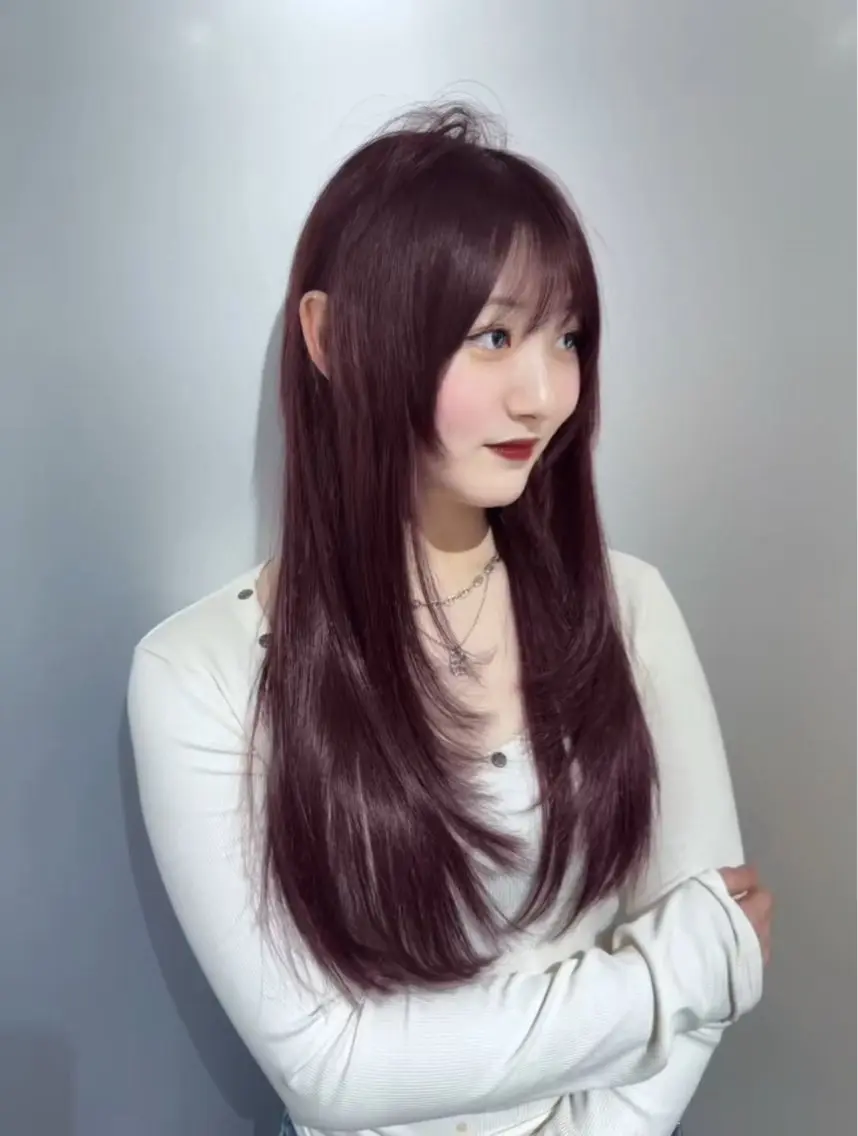 セミロング カラー カット エクステ レイヤー×艶髪特化 マネージャー安藤光司のヘアスタイル