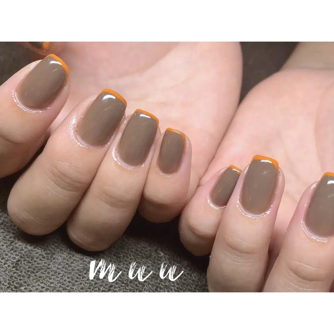 ネイル フレンチネイル ワンカラーネイル muu nailのネイルデザイン