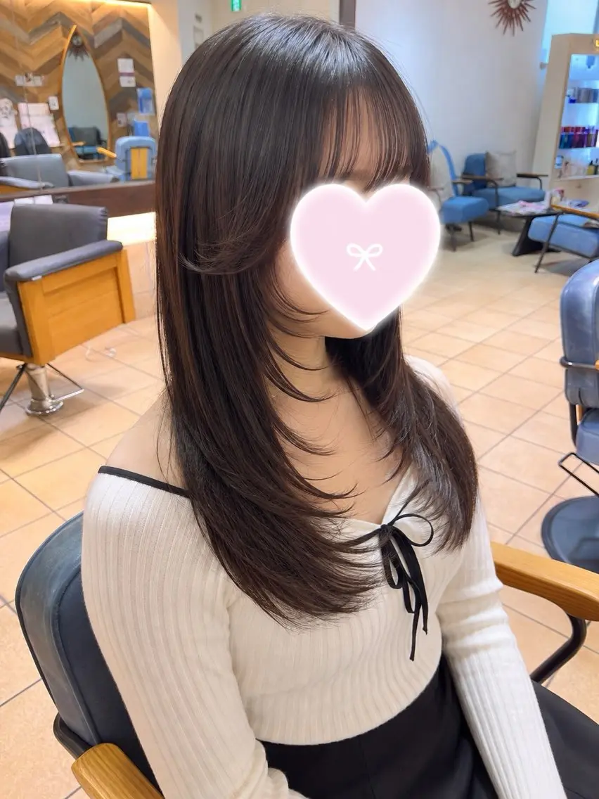 ロング カラー ヘアアレンジ カット トリートメント 韓国レイヤー/ 💎Tomoya💎のヘアスタイル