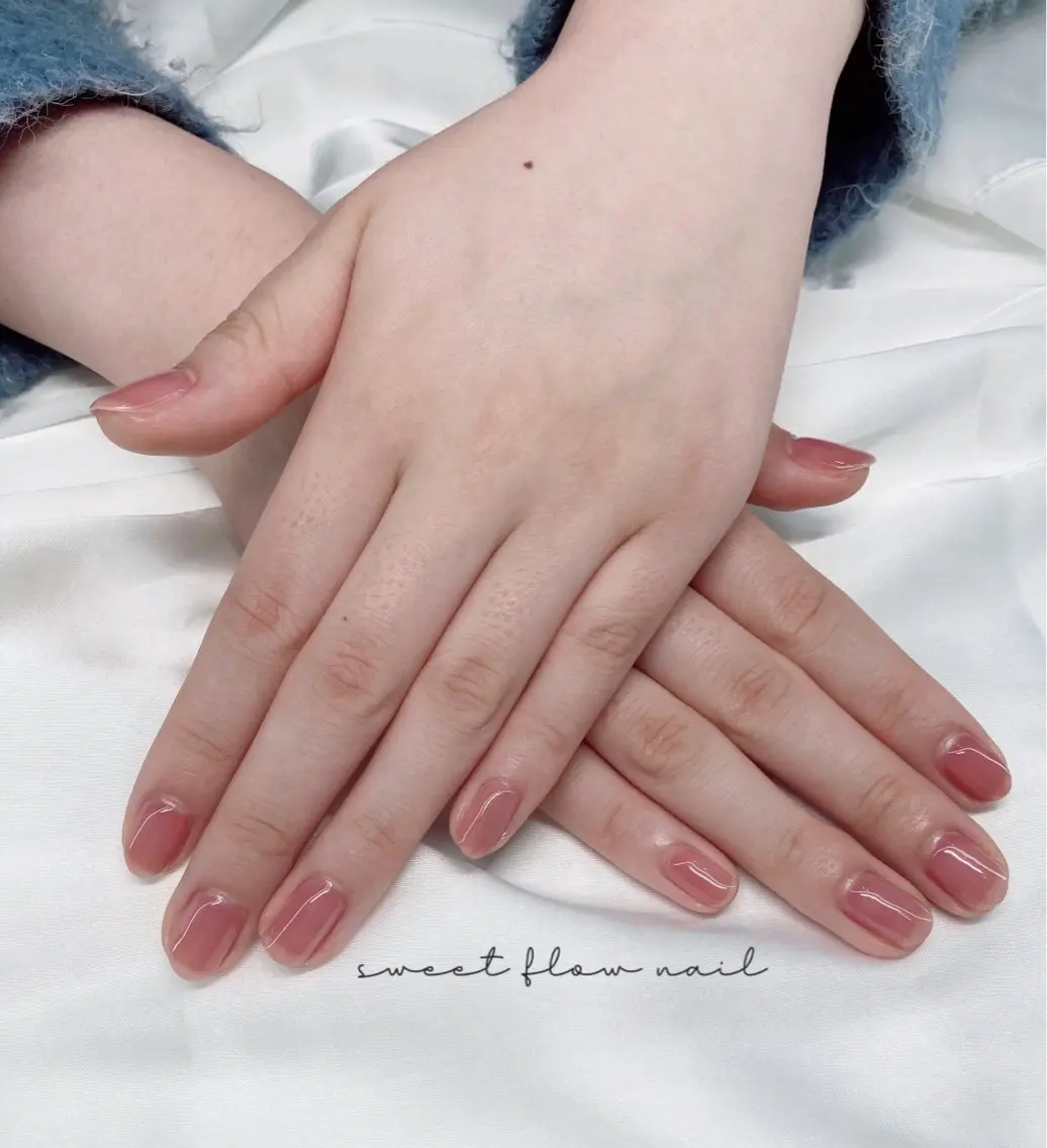 【女性.当日限定】※オフなし※ハンド練習ワンカラーorラメカラー　ジェルネイルの写真