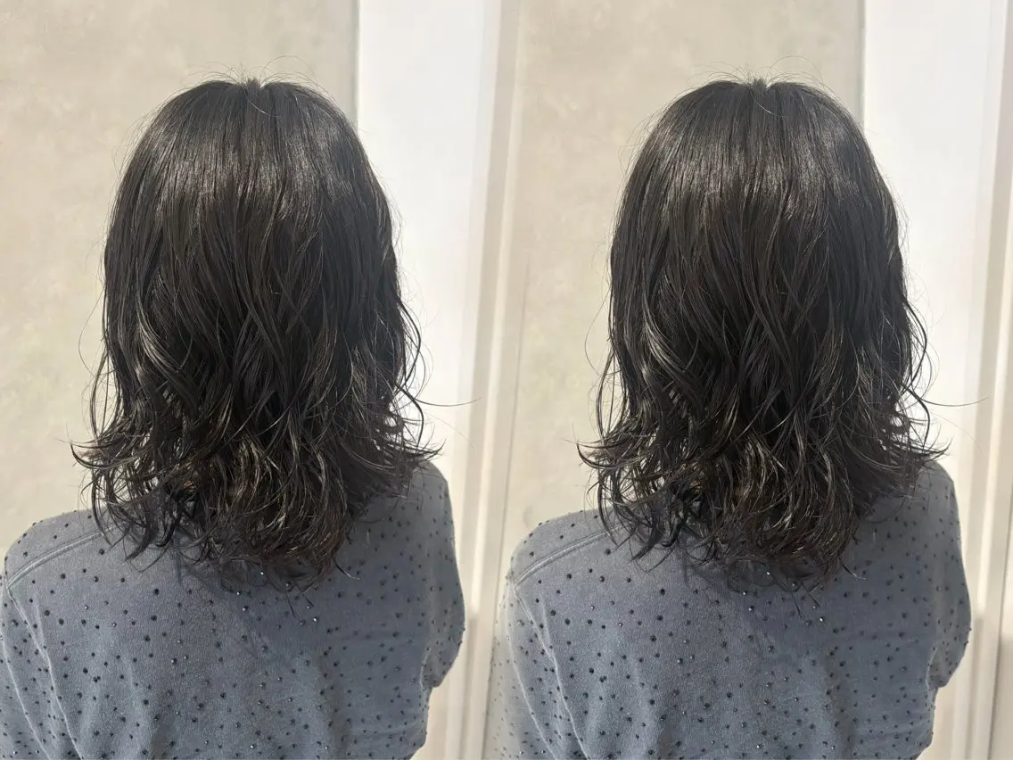 パーマ すずき あいりのヘアスタイル
