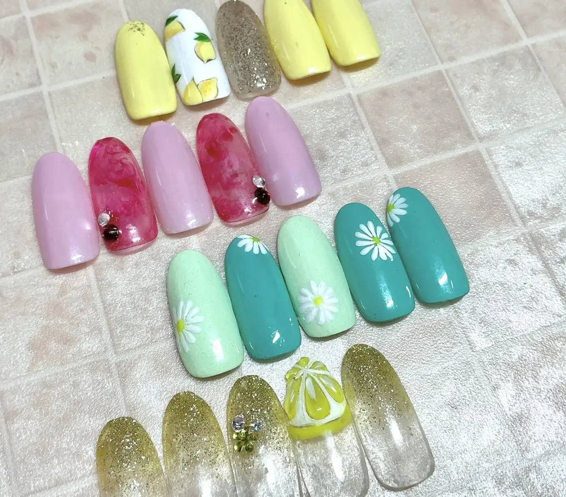💛限定アートコース💛【ハンド】画像のアート オフ無 ¥5980の写真