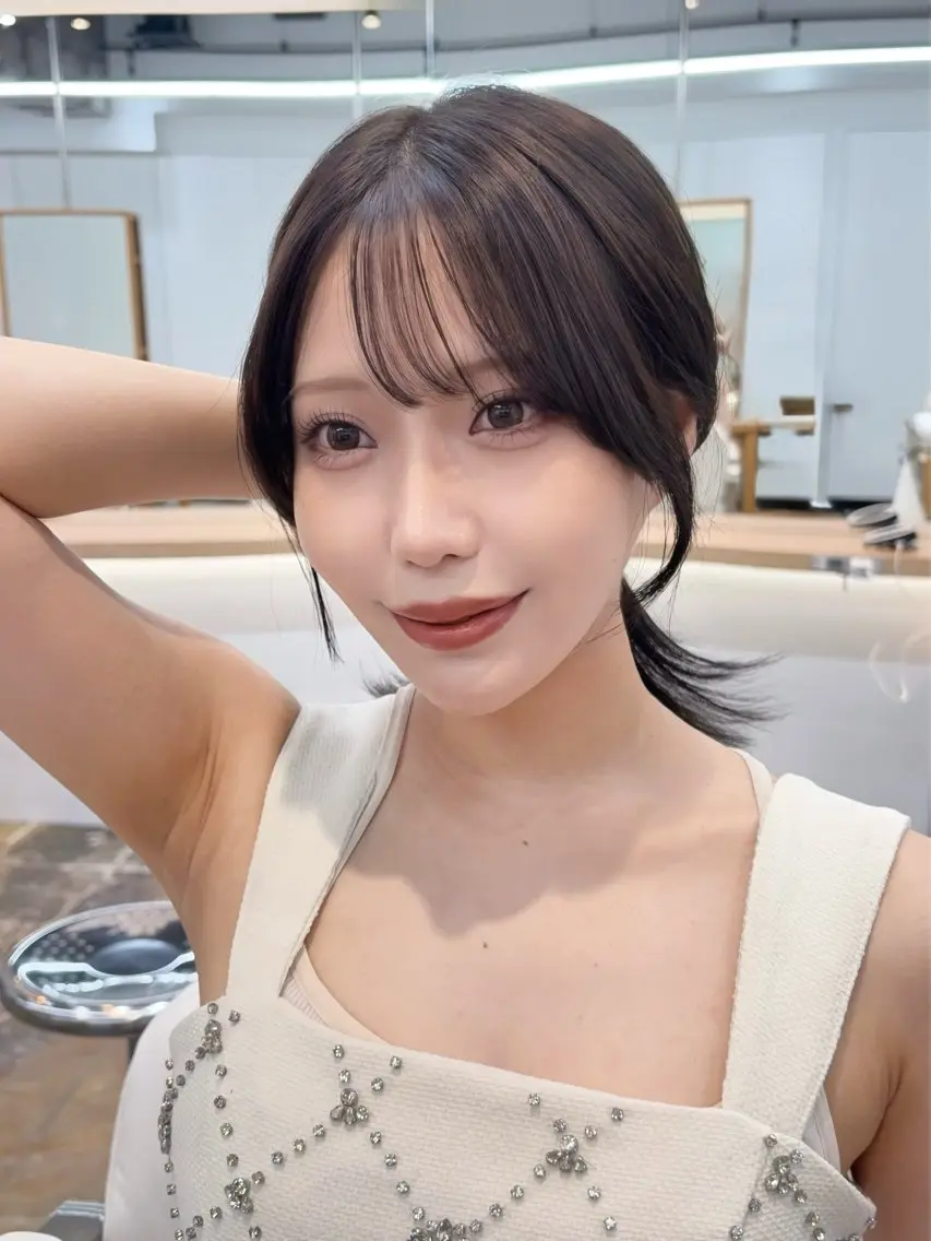 ロング カラー カット ヘアカラー ♠️暗髪レイヤー♠️ 中山唯斗のヘアスタイル