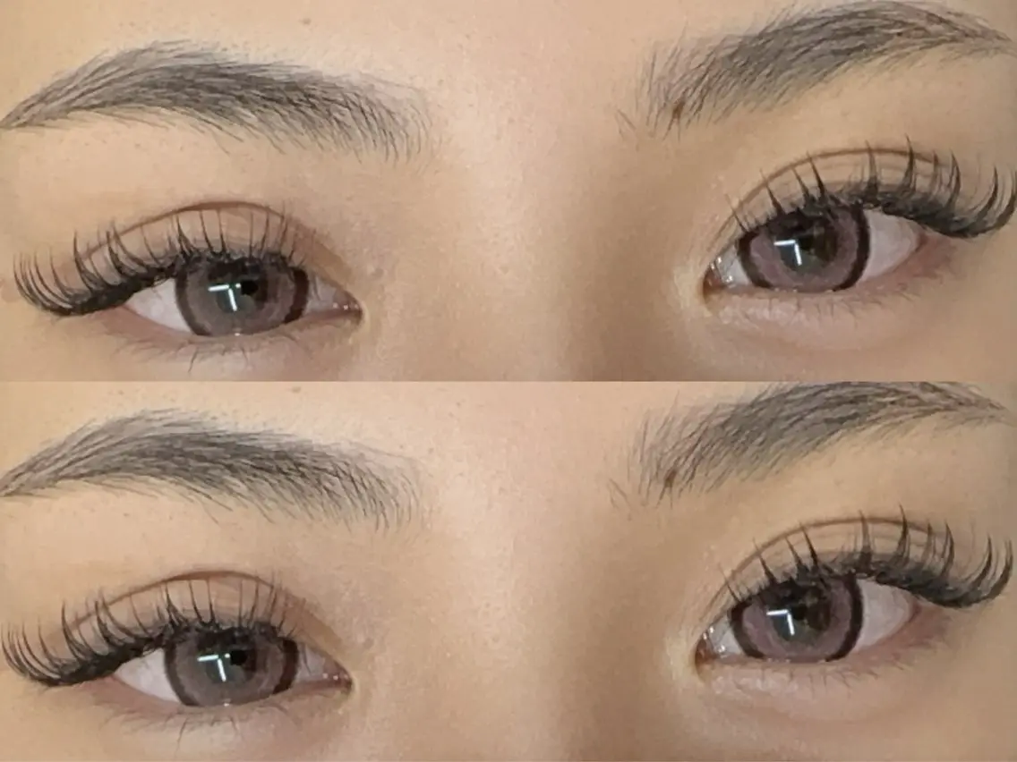 マツエク・マツパ 付け放題 バインドロック カラーマツエク フラットラッシュ 韓国風マツエク W Salon アイラッシュのマツエク・マツパデザイン