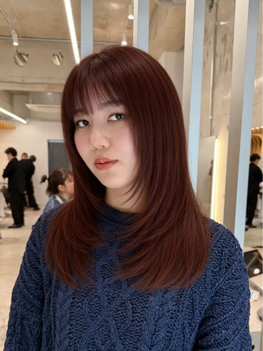 セミロング 🌟透明感カラー🌟 はらしおりのヘアスタイル