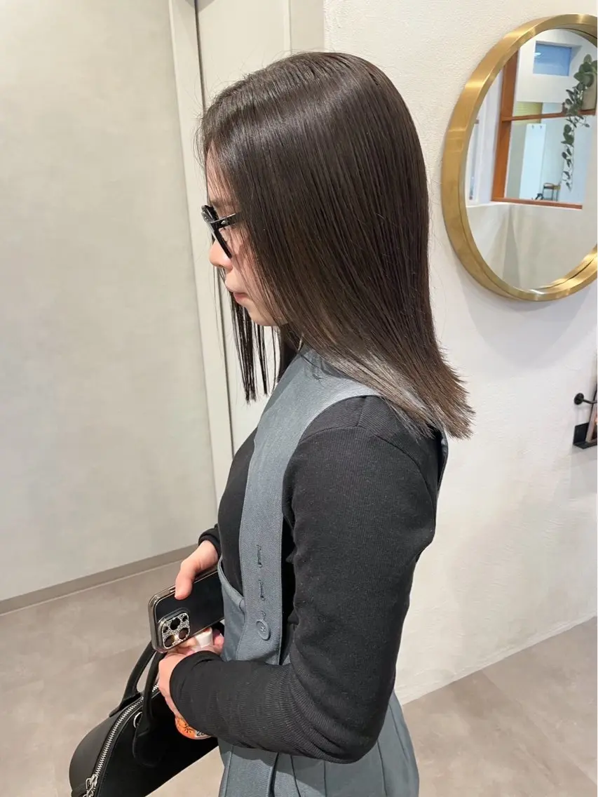 セミロング カラー Hanon 美桜のヘアスタイル