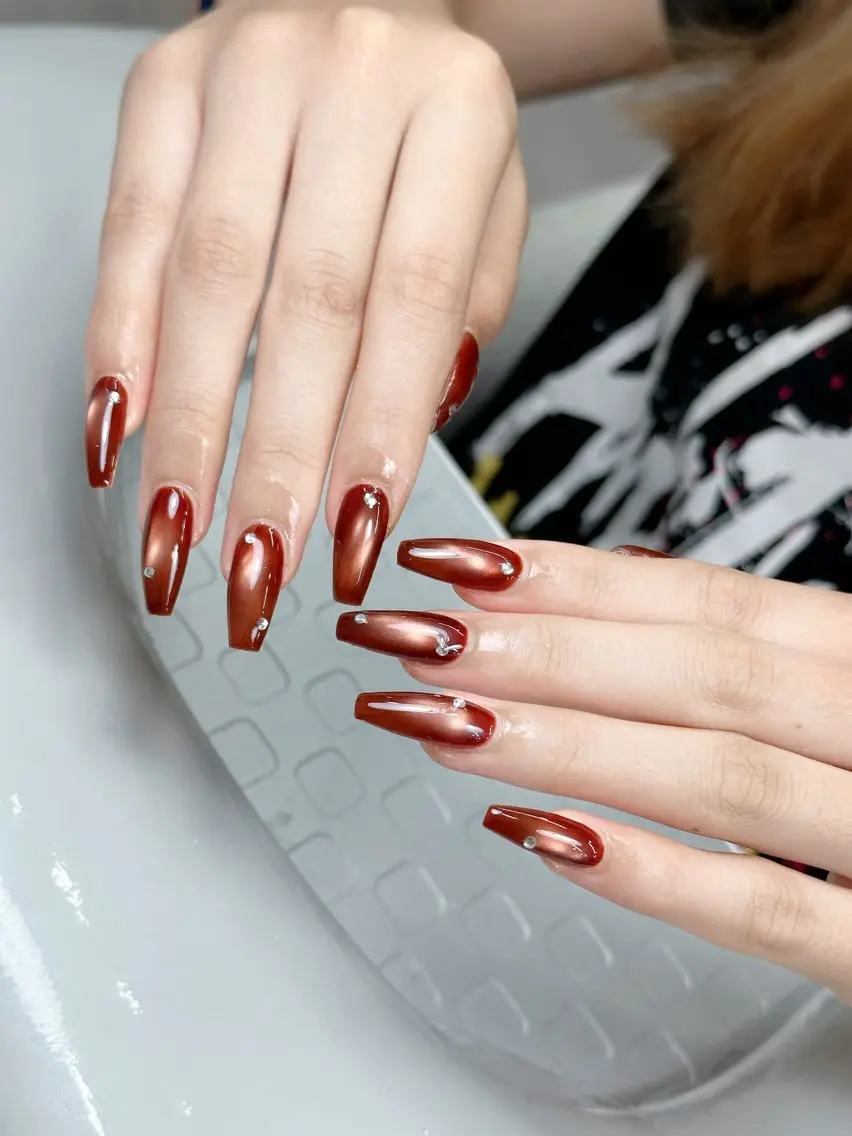 ネイル アートネイル ジェルネイル 韓国ネイル ニュアンスネイル ハンドネイル Luna Nail.Novaのネイルデザイン