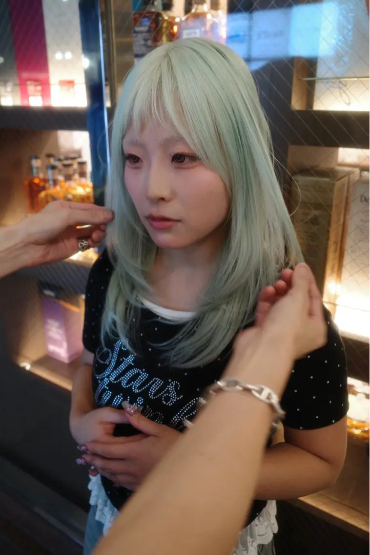【👗9/7限定👗】リタッチブリーチ＋カラー💚の写真
