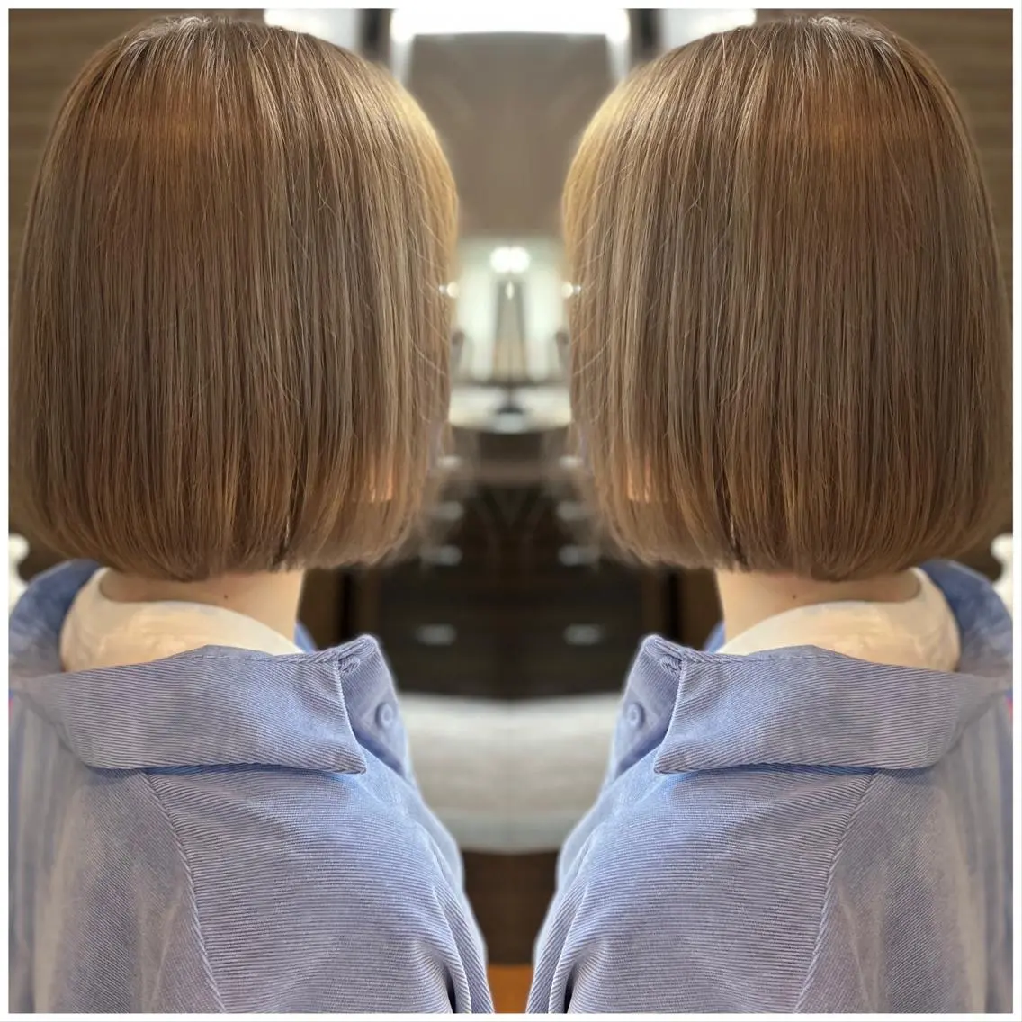 ショート カラー ベージュカラー ブリーチ ケアブリーチ ダブルカラー ハイトーンカラー カット ヘアカラー トリートメント ハタケヤマヨシキ ／BOOTHのヘアスタイル
