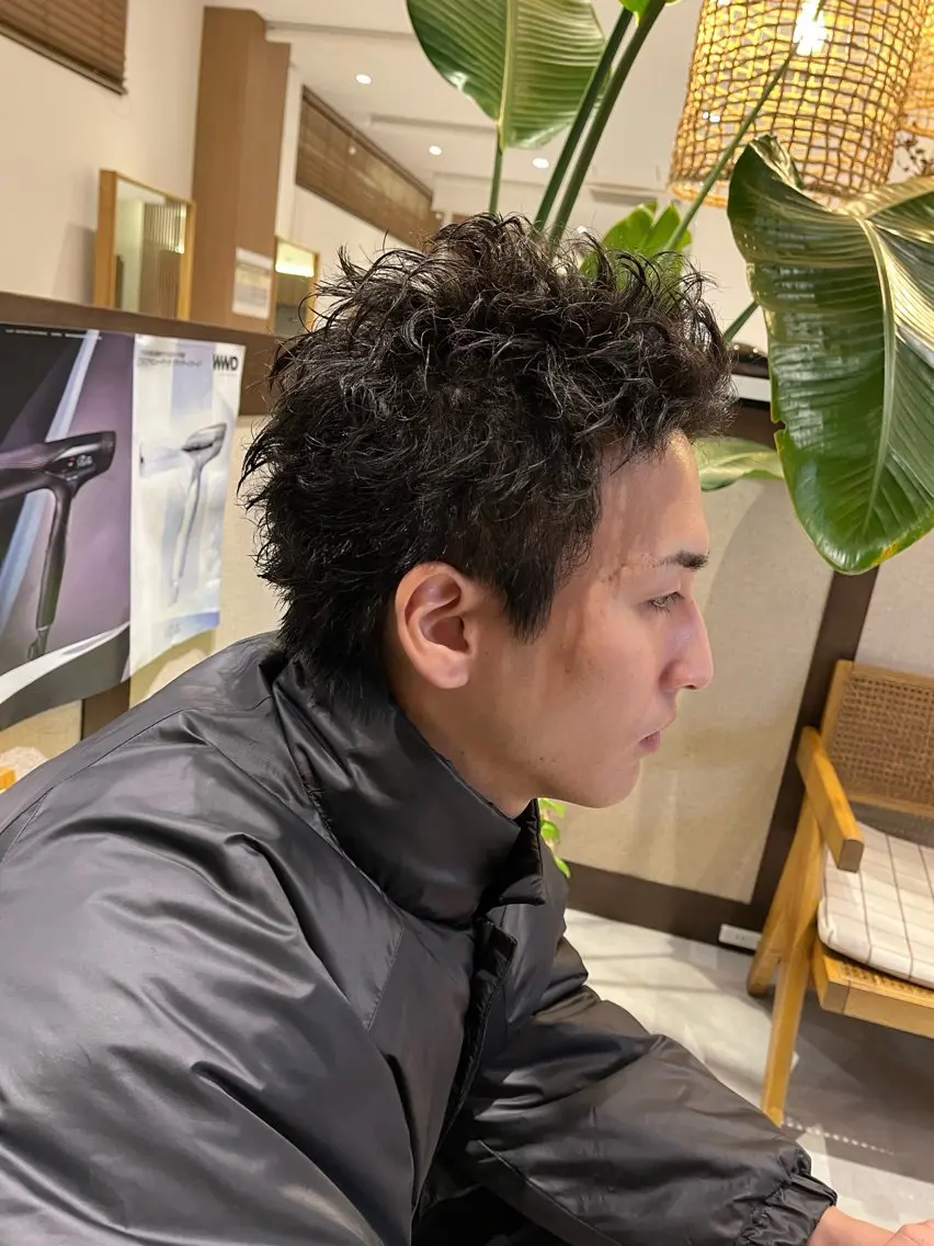 ショート メンズ スパイキーショート ショートヘア カット パーマ 和田 琉々香のヘアスタイル