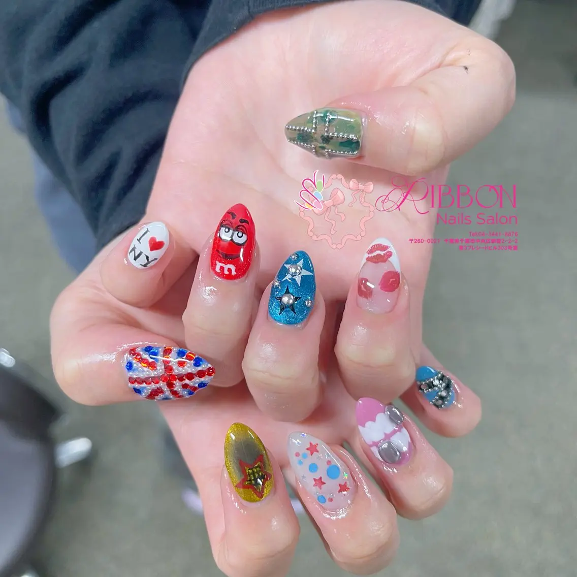 ネイル フットネイル フレンチネイル ジェルネイル マグネットネイル 持ち込み ハンドネイル Ribbonnail salonのネイルデザイン