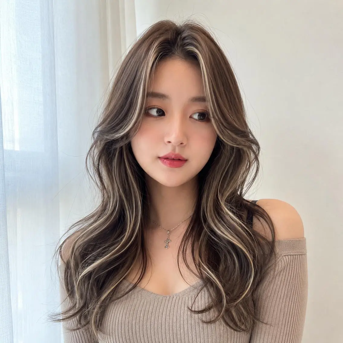ロング カラー カラー ×シールエクステのヘアスタイル
