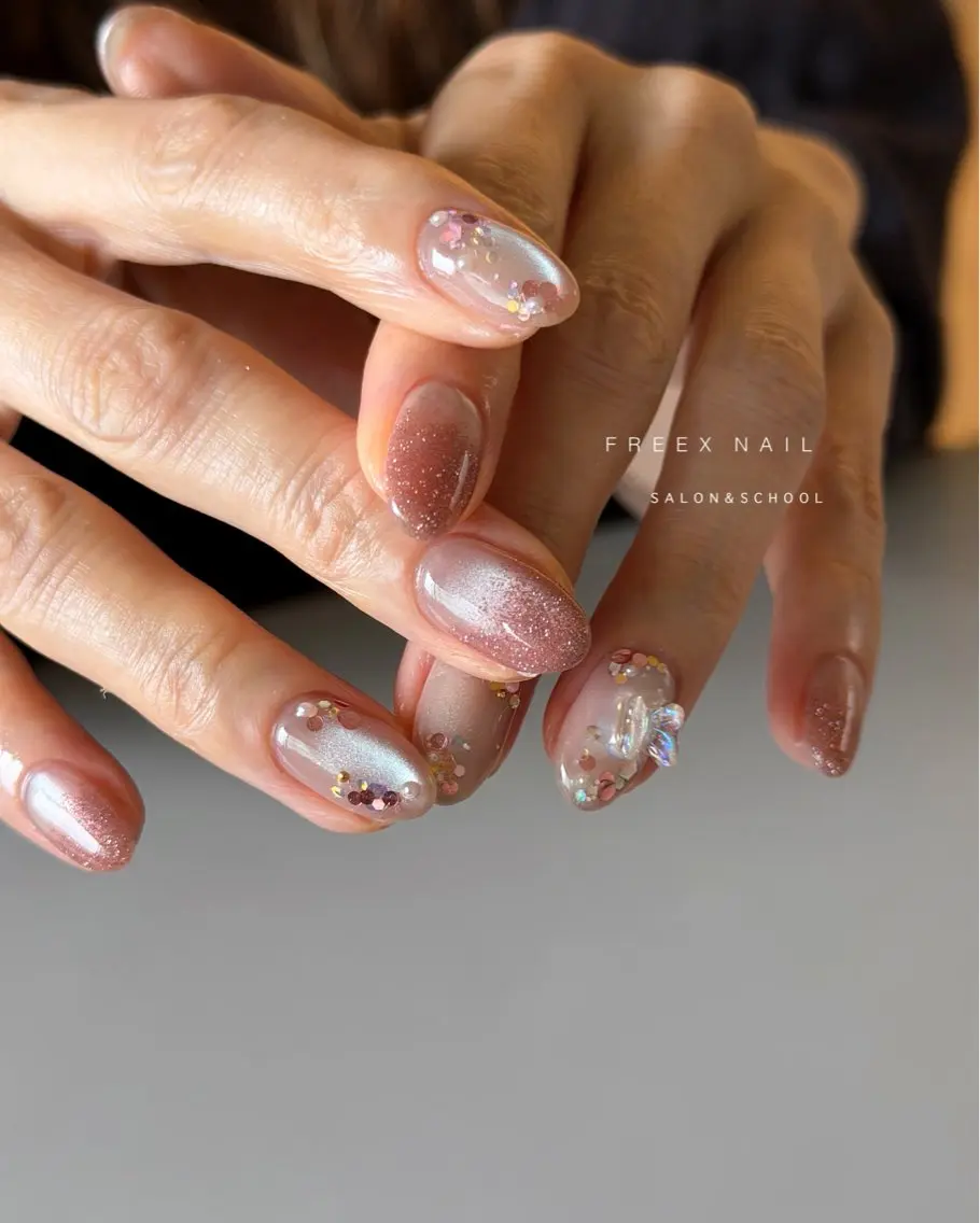 ネイル マグネットネイル ハンドネイル フットネイル freex nail /ニュアンス/個性派のネイルデザイン