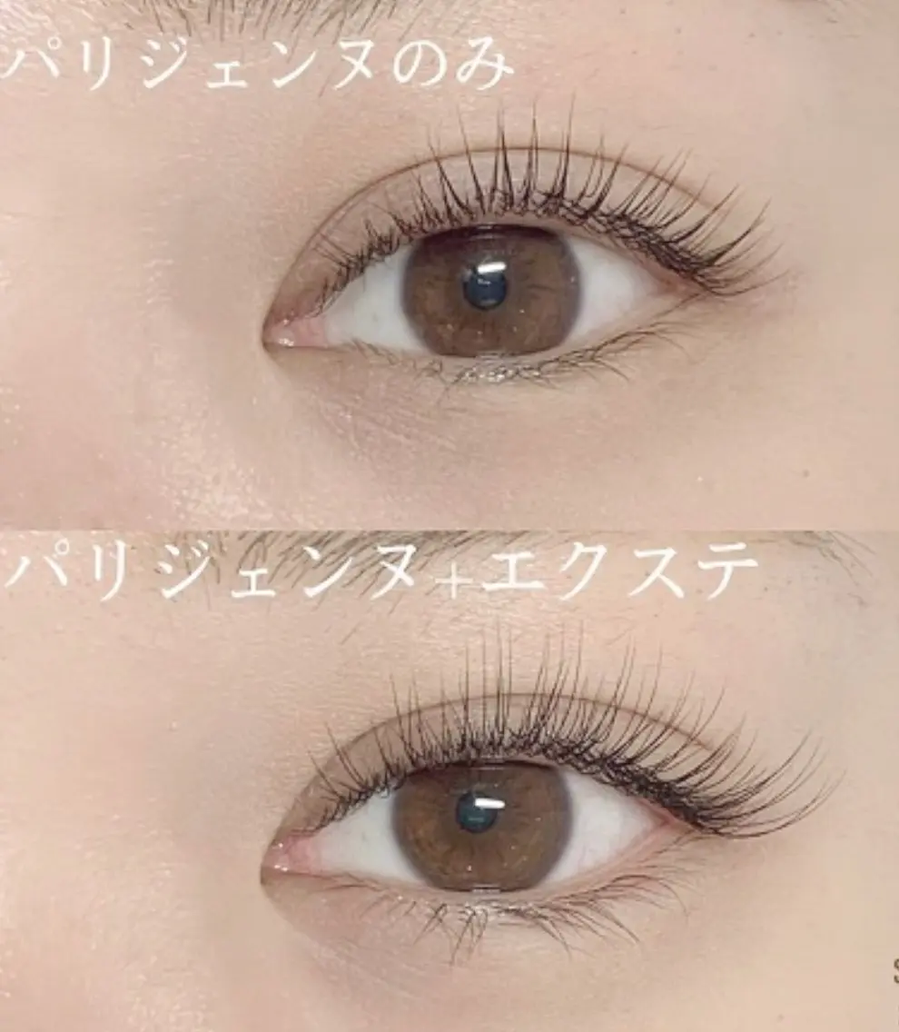 ✨パリエク✨パリジエンヌ❌フラット100本  アイシャンプー付き ❣️LED+¥1000の写真