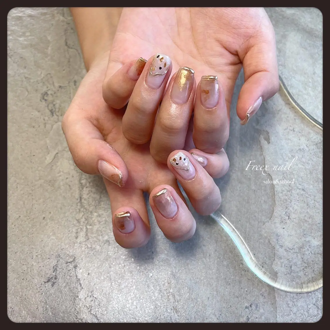 ネイル ニュアンスネイル ハンドネイル ハンドケア freex nail /ニュアンス/個性派のネイルデザイン