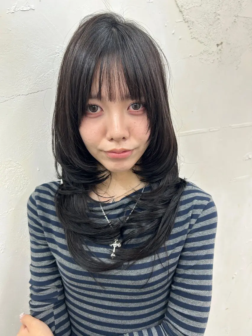 セミロング ハイレイヤー レイヤーカット カット トリートメント レイヤー/エクステ alpha下妻のヘアスタイル