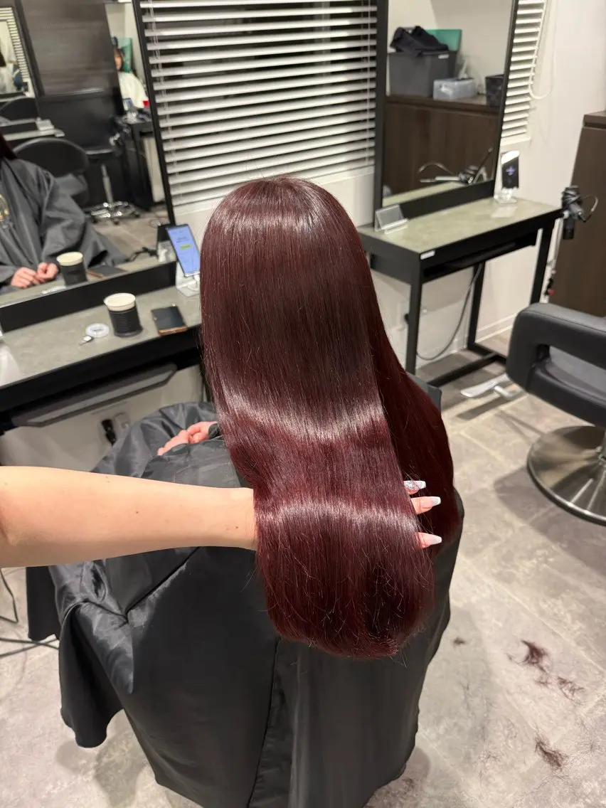 ロング カラー ヘアアレンジ ヘアカラー トリートメント ヘアセット 💗横浜美容室 💗HARUNAのヘアスタイル