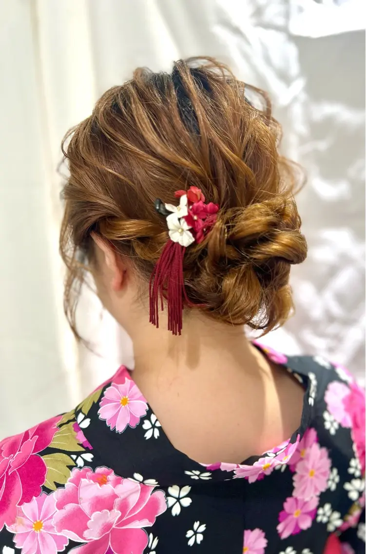 ミディアム 浴衣 ヘアセット VOORDEUR❤︎ YUKIのその他イメージ