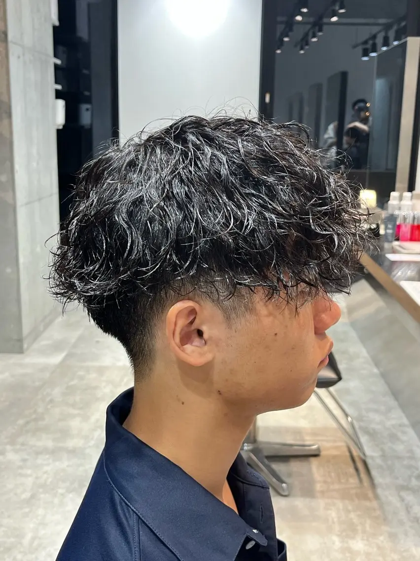 ショート パーマ メンズ パーマ 山下和輝/fifth メンズパーマのヘアスタイル