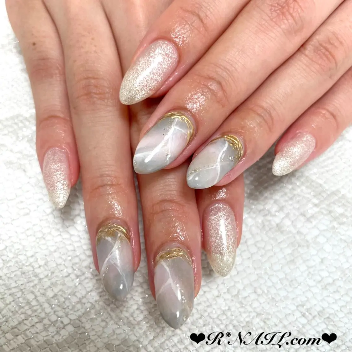 ネイル 大理石ネイル(マーブル) ハンドネイル R*NAIL .comのネイルデザイン